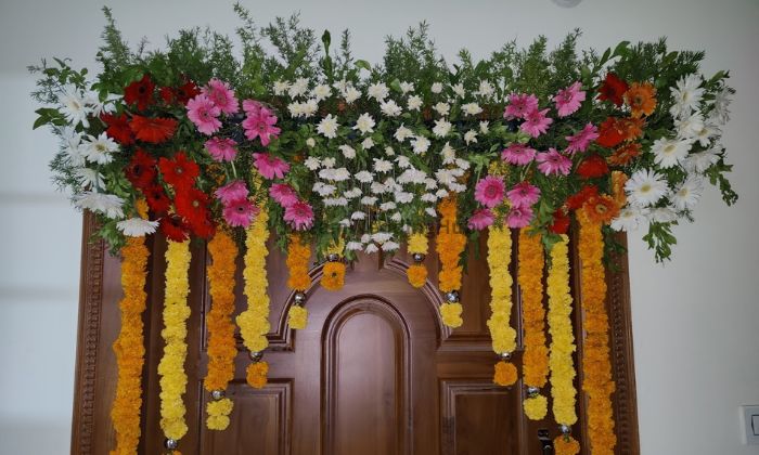 Vinayaka flower decoration